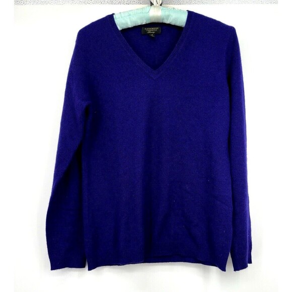Charter Club Womans Pullover Sweater 100% Cashmere Size S purple great‎ - Picture 6 of 12